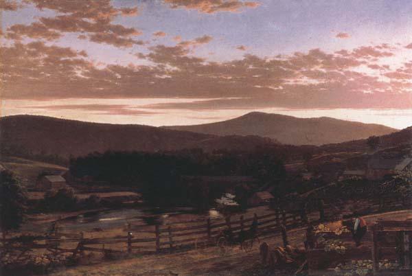 Frederic E.Church Ira Mountain,Vermont China oil painting art